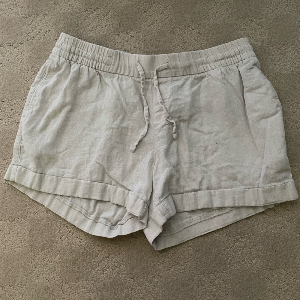 Old Navy High Waist Cream Shorts